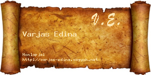 Varjas Edina névjegykártya